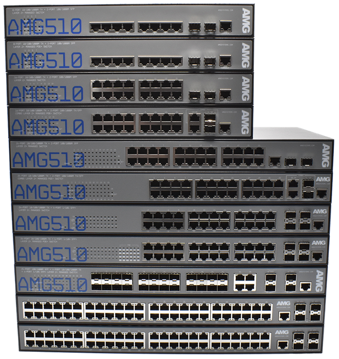 AMG510 Series Commercial Managed Ethernet Switches